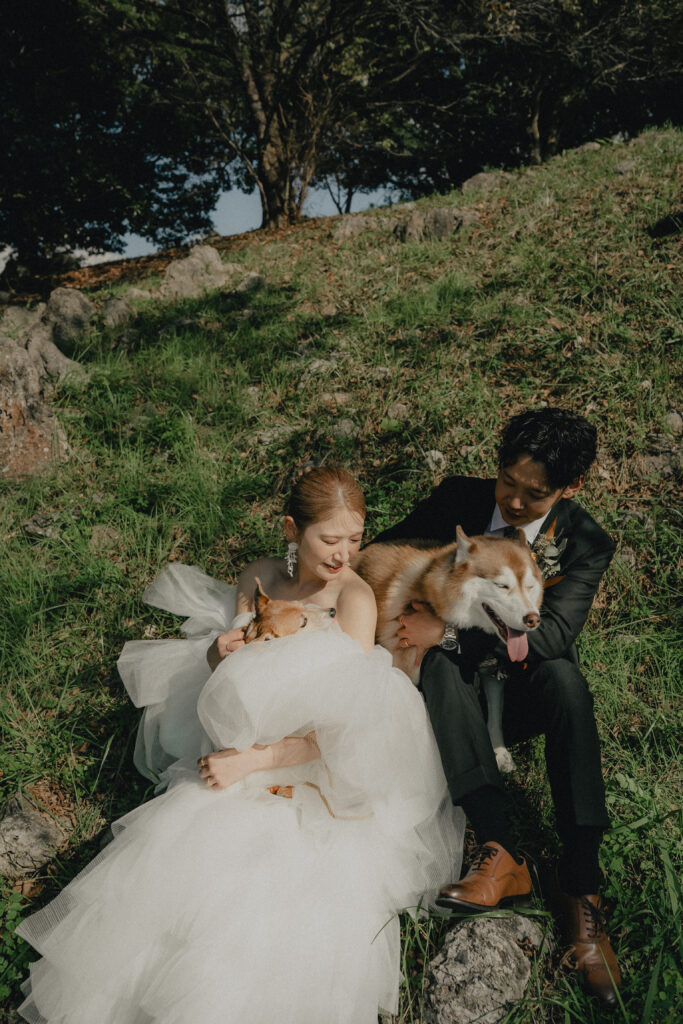 秋吉台の前撮り事例